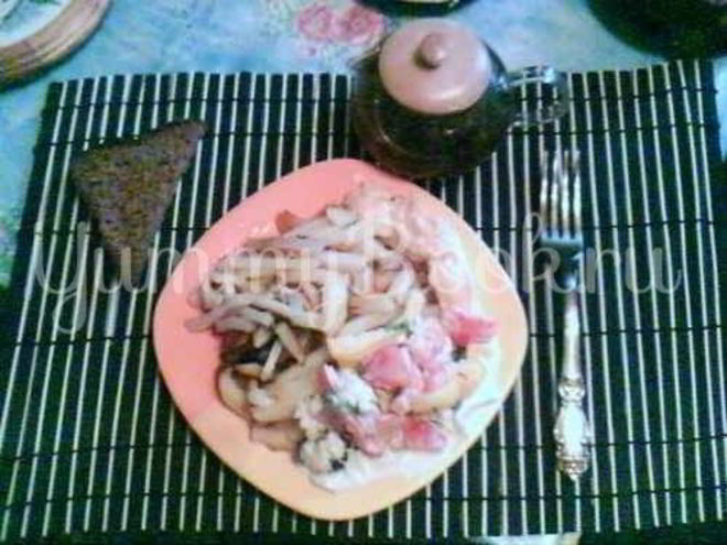 Рецепт картофеля жареного с салатом