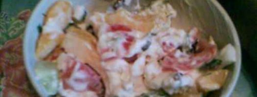 картофель жареный с салатом. Шаг 18