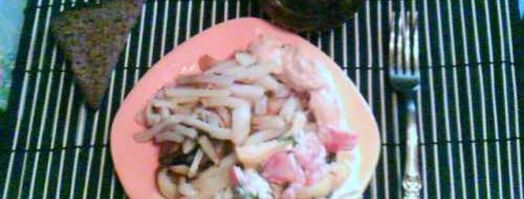 картофель жареный с салатом. Шаг 26