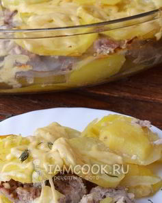 Картошка с фаршем в духовке