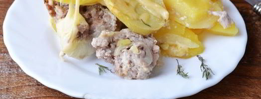 картошка с фаршем в духовке. Шаг 12