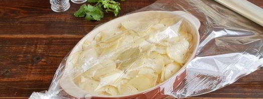 картошка с майонезом и чесноком в духовке. Шаг 8