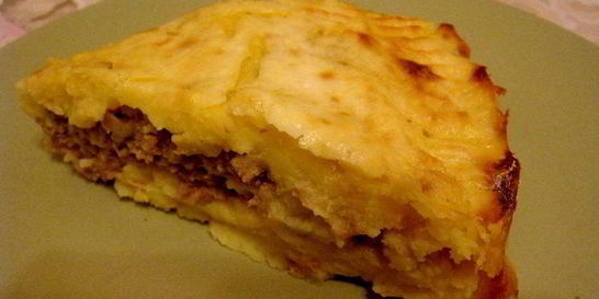 Картошка со свининой и сыром в духовке