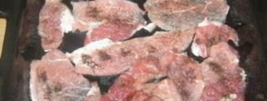 картошка со свининой и сыром в духовке. Шаг 4