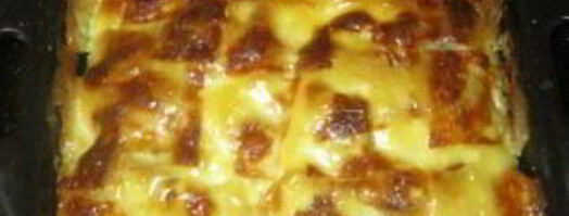 картошка со свининой и сыром в духовке. Шаг 9