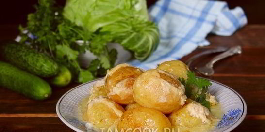 Картошка в молоке в духовке