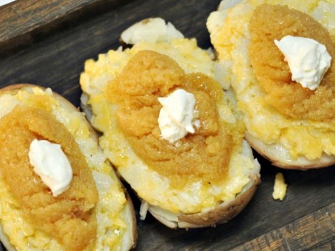 Рецепт нежного картофеля с щучьей икрой