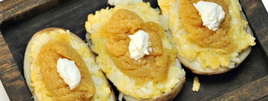 нежный картофель с щучьей икрой. Шаг 3