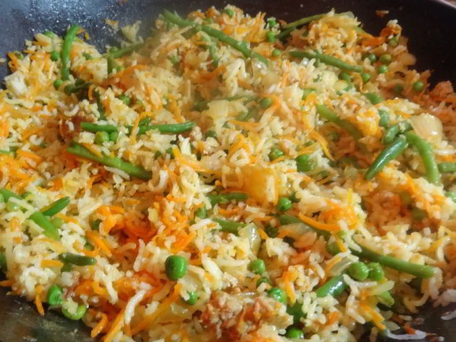 Рецепт пана-азиатского вегетарианского жареного рис