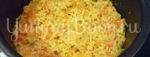 пряный рис с тыквой и овощами. Шаг 13