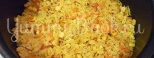 пряный рис с тыквой и овощами. Шаг 14