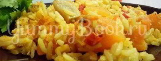 пряный рис с тыквой и овощами. Шаг 16