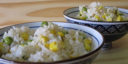 Рис с горошком и кукурузой