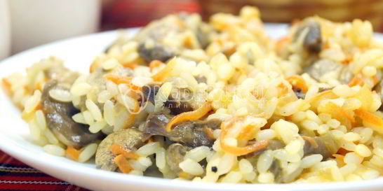 Рис с грибами