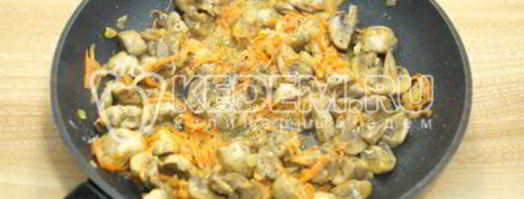 рис с грибами. Шаг 4