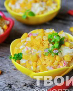 Рис с крабовыми палочками