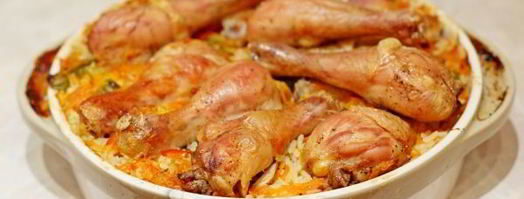 рис с куриными ножками в духовке. Шаг 8