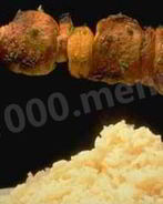 Рис с куриными шашлычками по-тайски