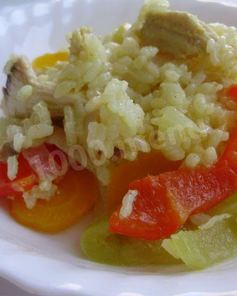 Рис с курицей и овощами