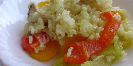 Рис с курицей и овощами
