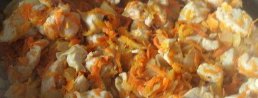 рис с курицей по-восточному в духовке. Шаг 3