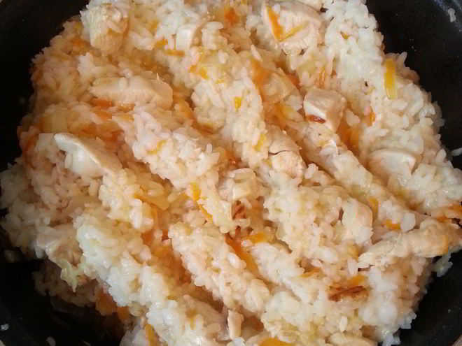 Рецепт риса с курицей