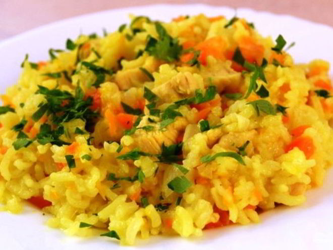 Рецепт риса с морковью и луком