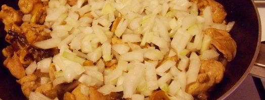 рис с шампиньонами и индейкой. Шаг 9