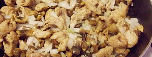 рис с шампиньонами и индейкой. Шаг 10