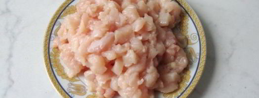 рис с шампиньонами и рубленой курицей. Шаг 3