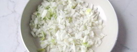 рис с шампиньонами и рубленой курицей. Шаг 5