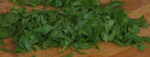 рис с зеленью и орехами. Шаг 2