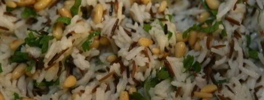 рис с зеленью и орехами. Шаг 5