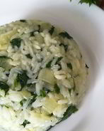 Рис со шпинатом