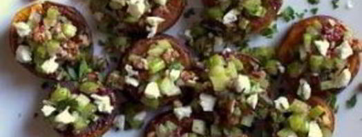 сладкий картофель с орехами и сыром. Шаг 4