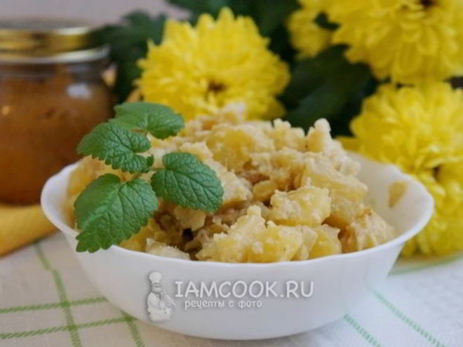 Рецепт жареного картофеля со сметаной и луком