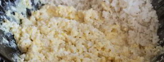 жареный рис с ветчиной и горошком по-китайски. Шаг 5