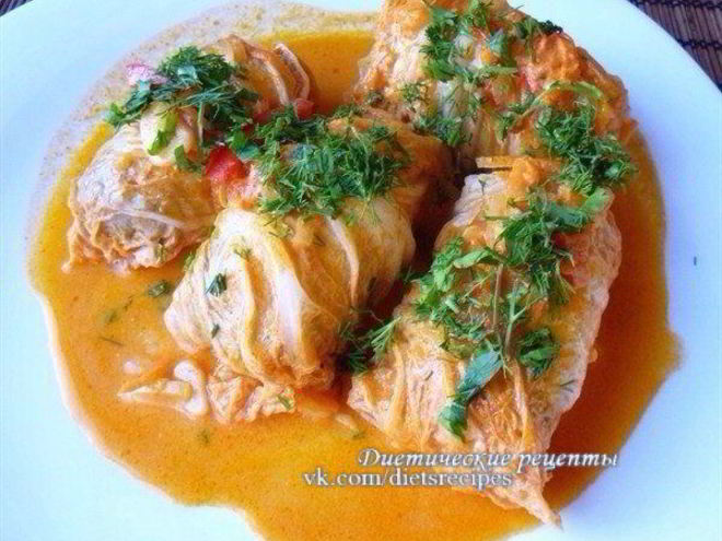 Рецепт диетических голубцов
