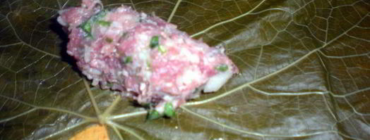 долма с бараниной под сметанно-чесночным соусом. Шаг 5