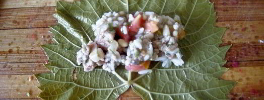 долма с курицей и кедровыми орешками. Шаг 6