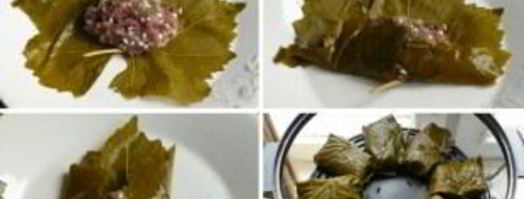долма в виноградных листьях в мультиварке. Шаг 3