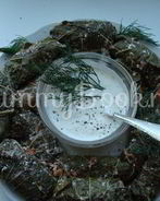 Долма в виноградных листьях