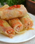 Голубцы, фаршированные мясом и рисом