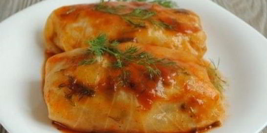 Голубцы с грибами