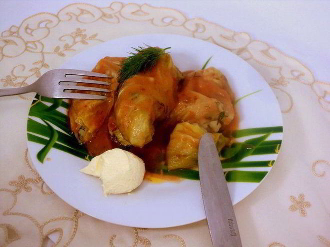 Рецепт голубцов с картофелем и грибами