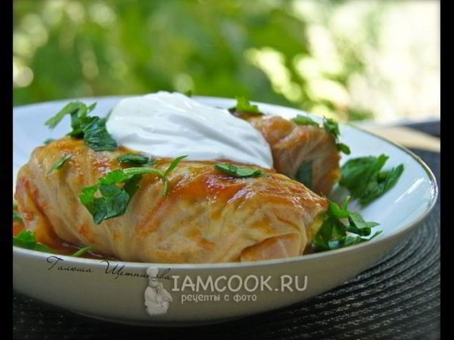 Рецепт голубцов с мясом и рисом