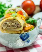 Голубцы с перловкой и грибами