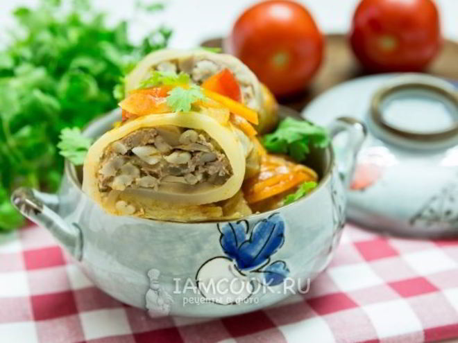 Рецепт голубцов с перловкой и грибами