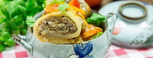 голубцы с перловкой и грибами. Шаг 14