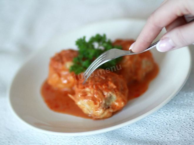 Рецепт ленивых голубцов без масла